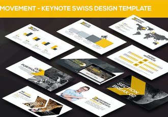 瑞士钟表运动品牌产品发布展示Keynote模板 - 顶尖PPT