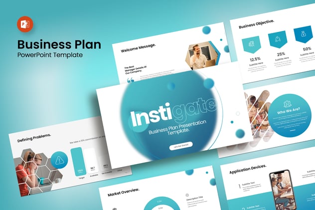 商业计划PowerPoint模板 - 顶尖PPT