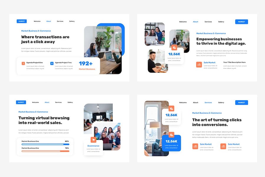 电商平台商业运营方案PPT模板 - 顶尖PPT