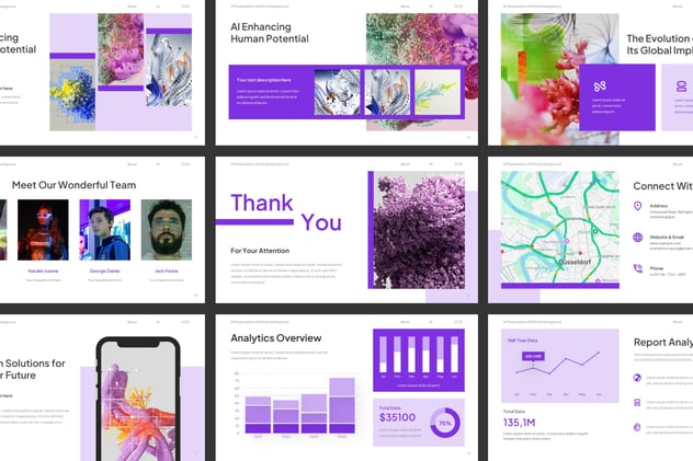 人工智能AI绘画项目介绍keynote模板 - 顶尖PPT