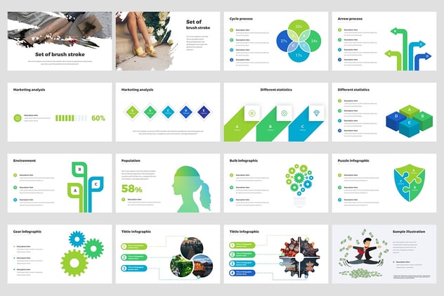 企业商务介绍信息图形keynote模板 - 顶尖PPT