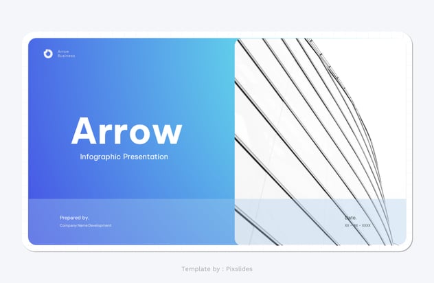 彩色箭头信息图形keynote模板 - 顶尖PPT