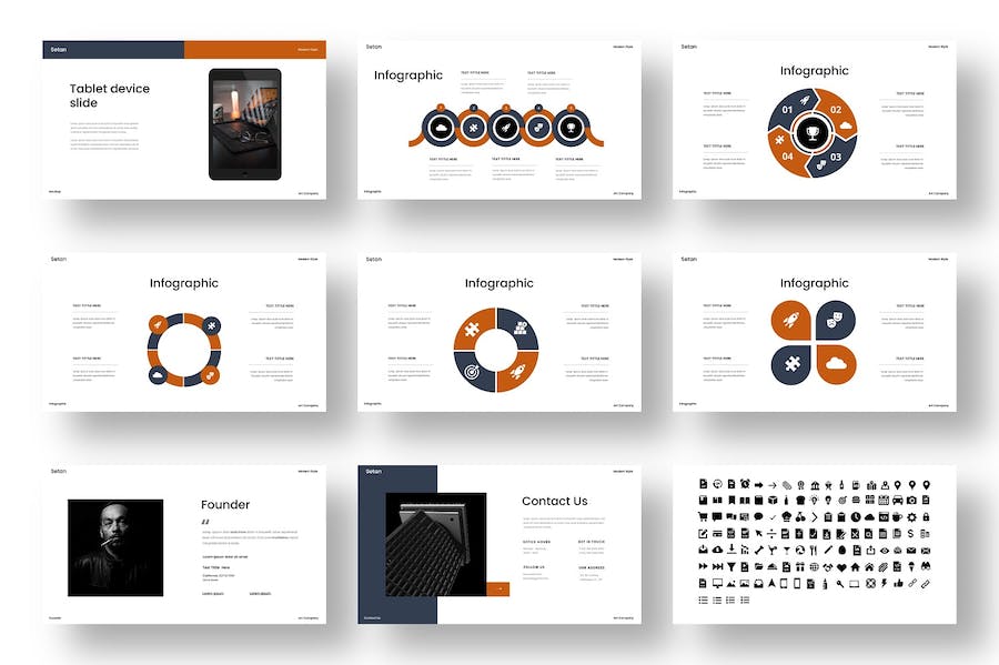 商务风格PowerPoint模板 - 顶尖PPT