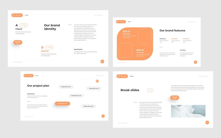 品牌指南提案PowerPoint模板 - 顶尖PPT