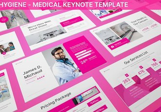 医疗卫生健康服务品牌Keynote模板 - 顶尖PPT