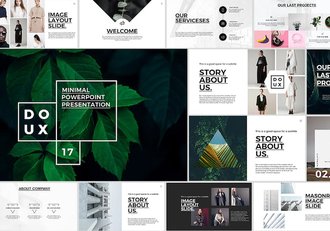 极简风格商务办公展示PPT模板 - 顶尖PPT