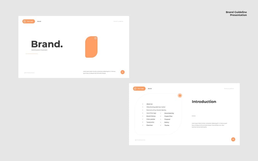 品牌指南提案PowerPoint模板 - 顶尖PPT