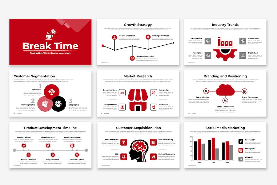商业提升演讲展示PPT模板 - 顶尖PPT