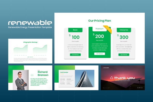 可再生能源PPT模板 - 顶尖PPT