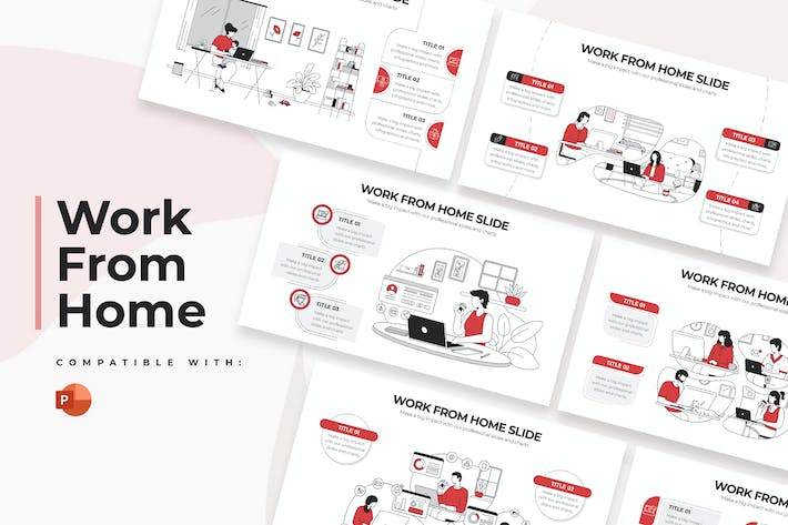 居家办公工作管理方案PPT模板 - 顶尖PPT