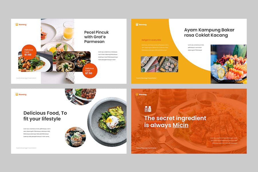 餐饮食品商业营销推广PPT模板 - 顶尖PPT