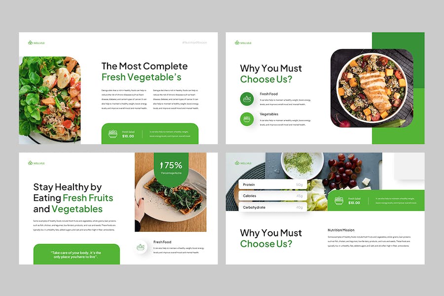 健康养生食品推介Keynote模板 - 顶尖PPT