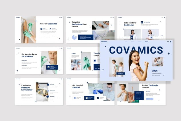 疫苗的研发功效接种PPT模板 - 顶尖PPT