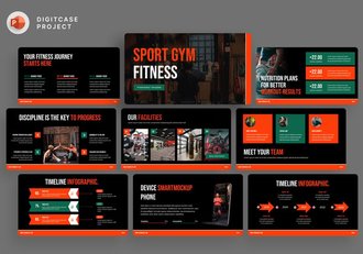 体育运动健身房品牌推广PPT模板 - 顶尖PPT