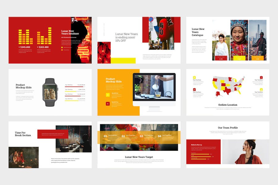 元宵节农历新年传统文化介绍传播PPT模板 - 顶尖PPT