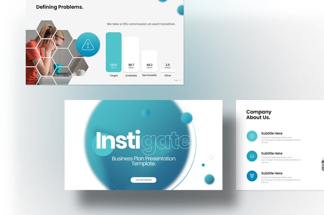 商业计划PowerPoint模板 - 顶尖PPT