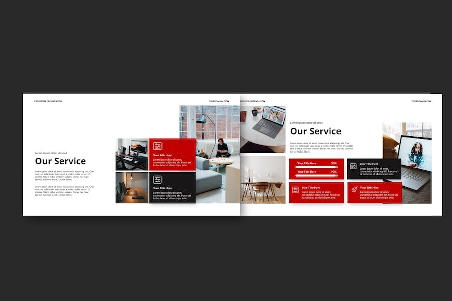 企业公司办公环境展示keynote模板 - 顶尖PPT