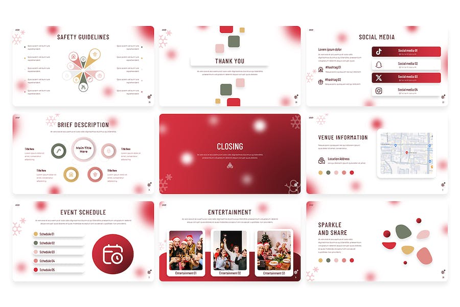 圣诞节活动庆祝策划方案Keynote模板 - 顶尖PPT