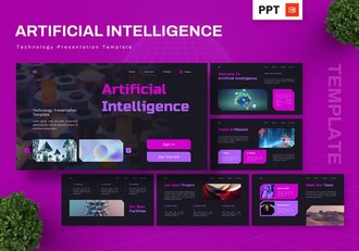 人工智能技术主题PPT模板 - 顶尖PPT