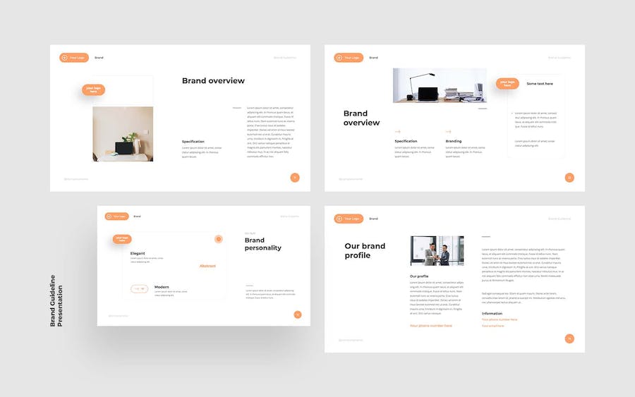 品牌指南提案PowerPoint模板 - 顶尖PPT