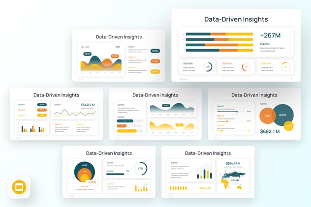多样样式可视化PPT条形图模板 - 顶尖PPT