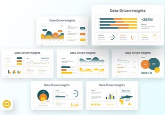 多样样式可视化PPT条形图模板 - 顶尖PPT