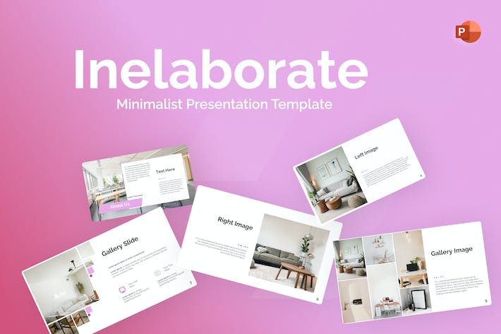 极简室内设计展示宣传介绍PPT模板 - 顶尖PPT