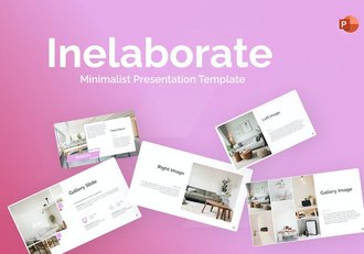 极简室内设计展示宣传介绍PPT模板 - 顶尖PPT