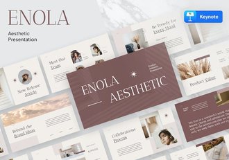 创意时尚复古美学keynote模板 - 顶尖PPT