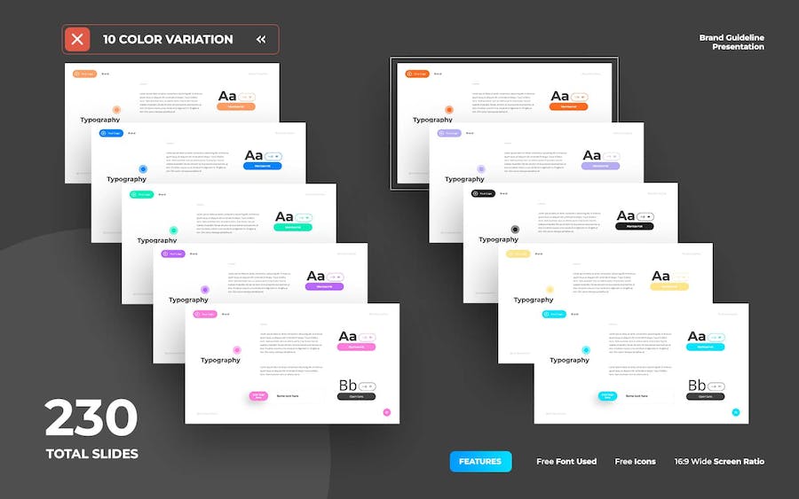 品牌指南提案PowerPoint模板 - 顶尖PPT