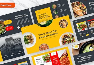 食品餐饮品牌推介宣传营销展示方案PPT模板 - 顶尖PPT