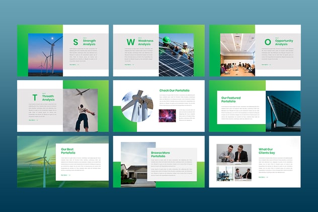 可再生能源PPT模板 - 顶尖PPT