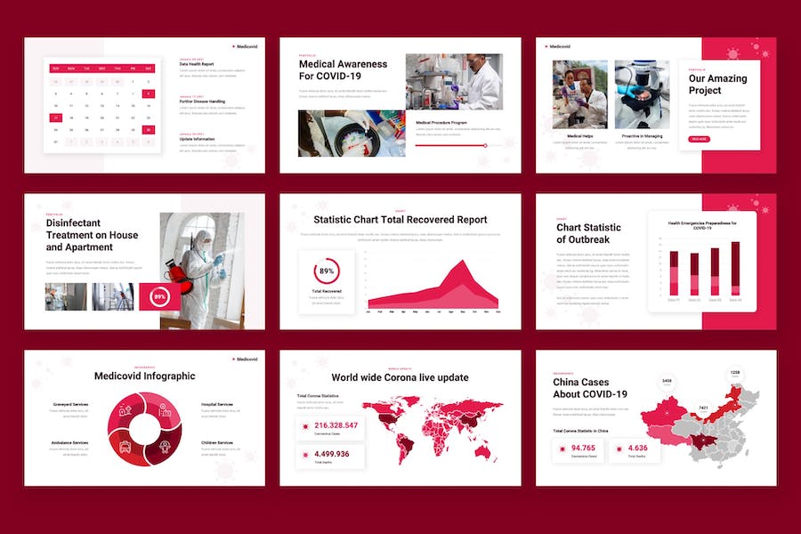 病毒防护治疗keynote模板 - 顶尖PPT