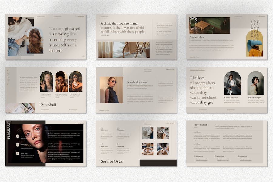 摄影作品展示设计方案Keynote模板 - 顶尖PPT