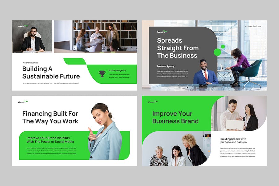 商务品牌基调展示讲述Keynote模板 - 顶尖PPT