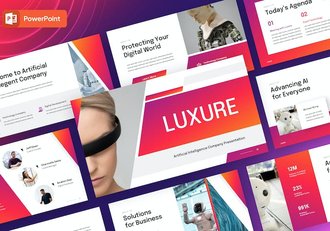 人工智能技术应用解决方案PPT模板 - 顶尖PPT