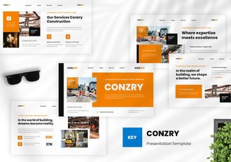 建筑施工项目管理方案Keynote模板 - 顶尖PPT