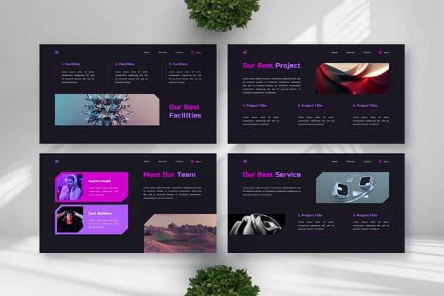 人工智能技术主题PPT模板 - 顶尖PPT