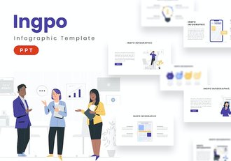 人员信息图形展示方案PPT模板 - 顶尖PPT