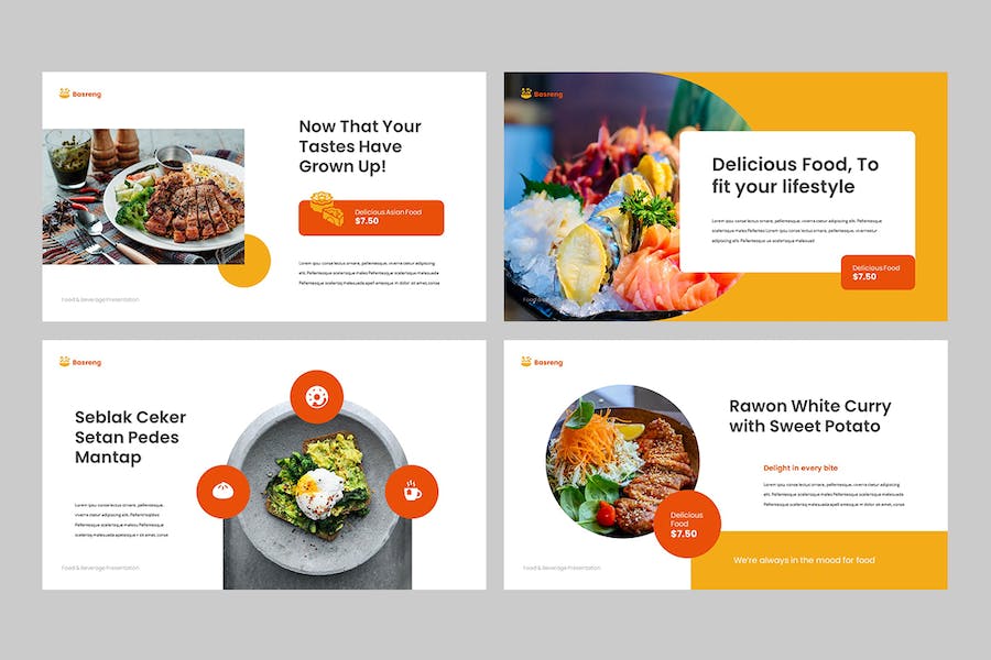 餐饮食品商业营销推广PPT模板 - 顶尖PPT