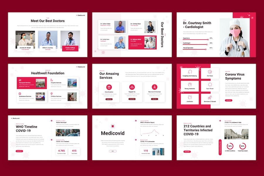 病毒防护治疗keynote模板 - 顶尖PPT