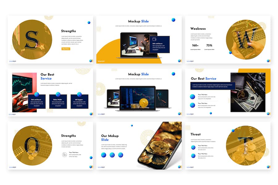 虚拟货币介绍公司简介团队介绍PPT模板 - 顶尖PPT