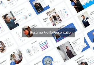 简历团队员工档案PPT模板 - 顶尖PPT