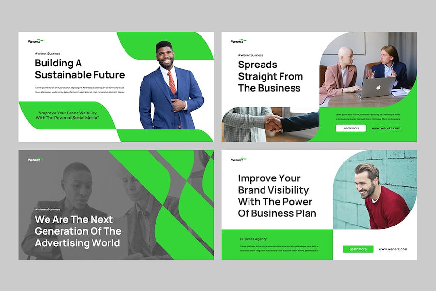 商务品牌基调展示讲述Keynote模板 - 顶尖PPT