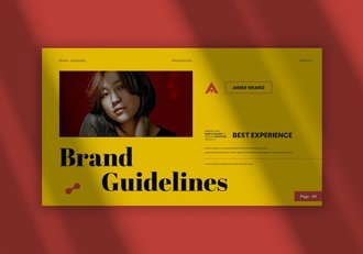 文艺复古品牌指导方针Keynote模板 - 顶尖PPT