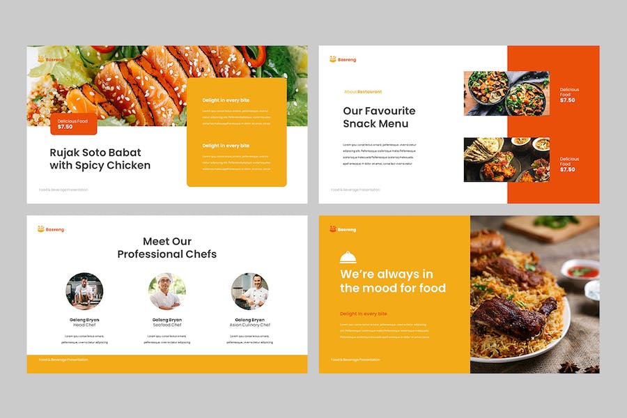 餐饮食品商业营销推广PPT模板 - 顶尖PPT