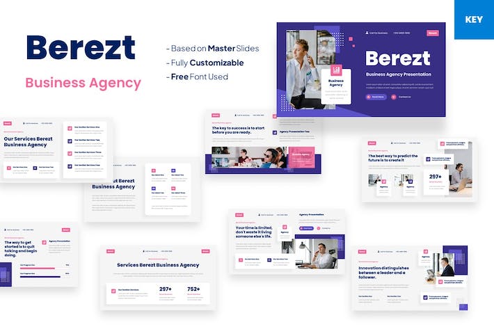 商业机构企业合作Keynote模板 - 顶尖PPT