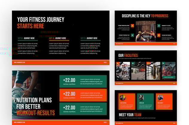 体育运动健身房品牌推广PPT模板 - 顶尖PPT