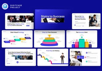 彩色商务图形商务通用keynote模板 - 顶尖PPT