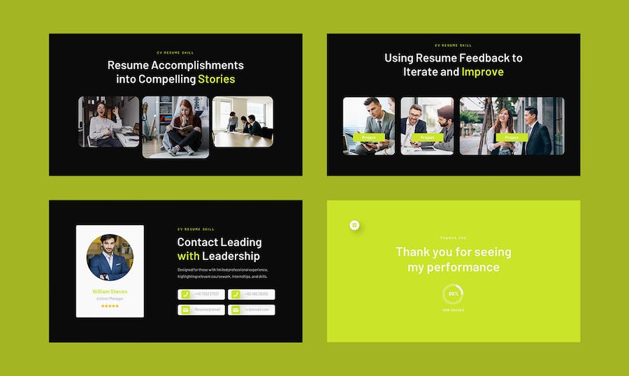 个人求职简历PPT模板 - 顶尖PPT